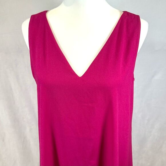 Alex Marie raspberry pink vneck flowy midi dress size small NWT - Picture 2 of 6